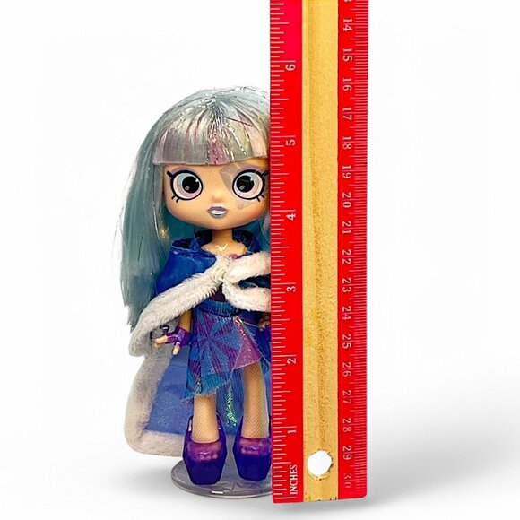 Shopkins Shoppies Gemma Stone Doll Figure Purse 4 Exclusives VIP Card Purple - Picture 6 of 6